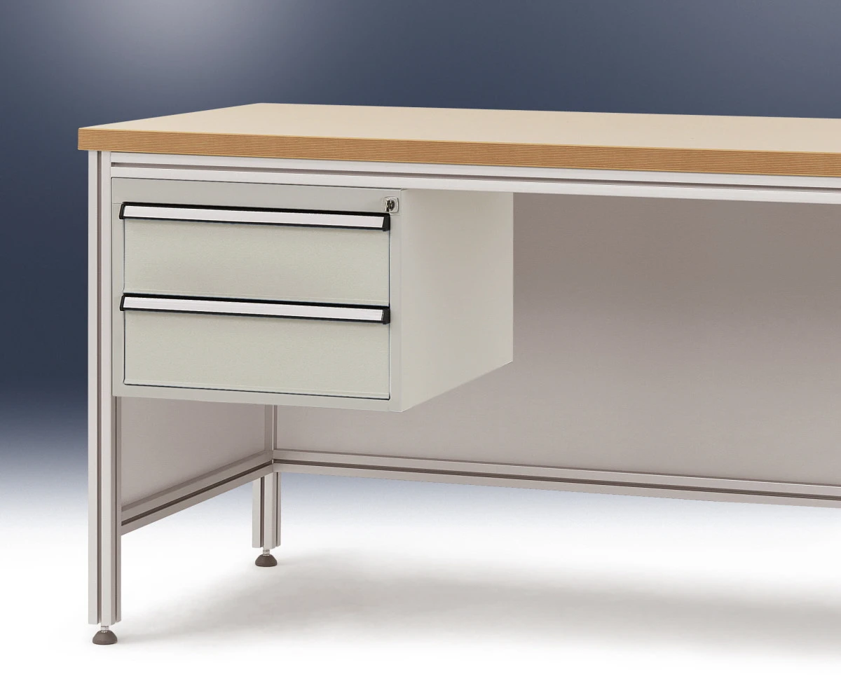 Alu-300-2x150-lichtgrau fuer Arbeitstisch Alu-300-2x150-lichtgrau fuer Arbeitstisch