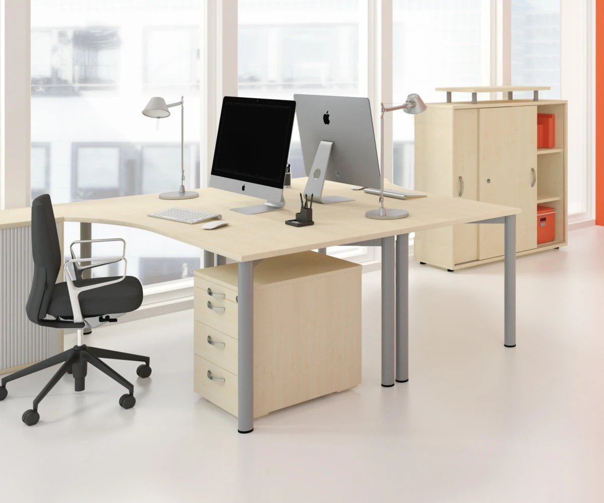 4_Fuss_Flex_Ahorn_Silber_c439c7346b Bild1 Schreibtisch 4_Fuss_Flex_Ahorn_Silber_c439c7346b Bild1 Schreibtisch